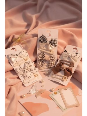 Miniso Fiyonk Desenli Çıt Çıt Tokalar