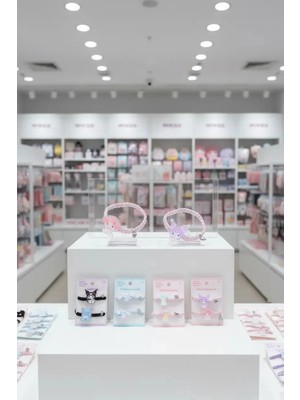Miniso Hello Kitty Lisanslı Örgülü Mıknatıslı Saç Tokası (2 Adet)
