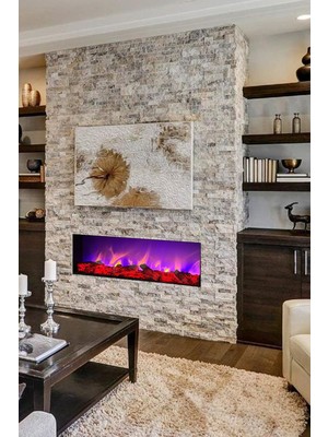 Özgürce Şömine Dekoratif Kumandalı 150X25X15 Cm, Şık ve Kullanışlı Tasarım