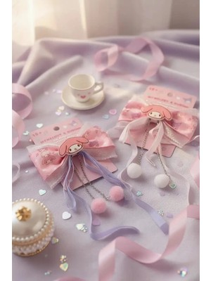 Miniso Hello Kitty Lisanslı Fiyonklu Saç Tokası