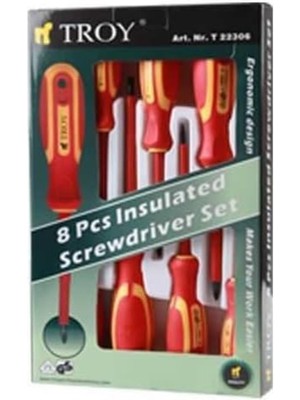 Özgürce Profesyonel Izoleli Tornavida Seti 8 Parça, Dayanıklı ve Güvenilir Tool