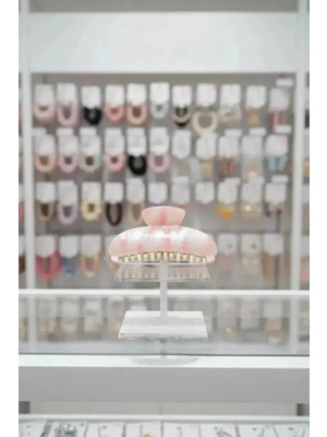 Miniso Pembe Desenli Saç Tokası