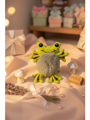 Miniso Kurbağa Figürlü Peluş Saç Lastiği