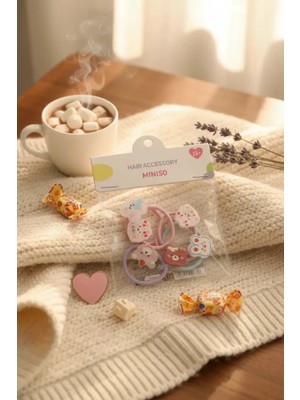 Miniso Çantalı Seri Saç Lastikleri (6 Adet)(A)
