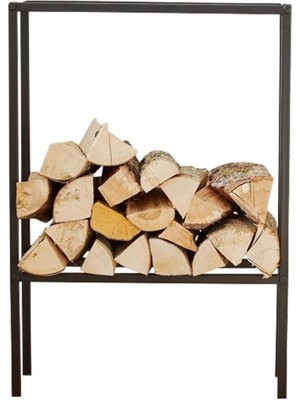 Özgürce Şömine Kenarı Odunluk Metal, Pratik ve Şık Odun Saklama Çözümü