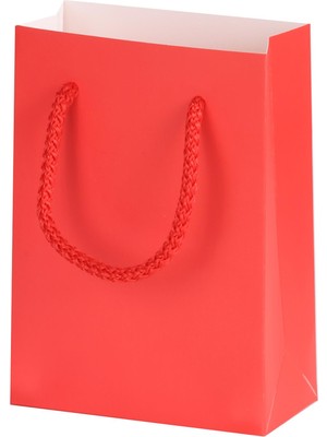 Ambalaj Pazarı Mini Hediyelik Kırmızı Karton Çanta 10X5X14 cm - 100 Adet