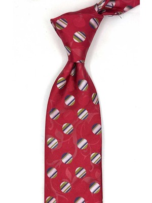 Kravatkolik Caporalino Style Kırmızı Italyan Ipek Kravat İK2152