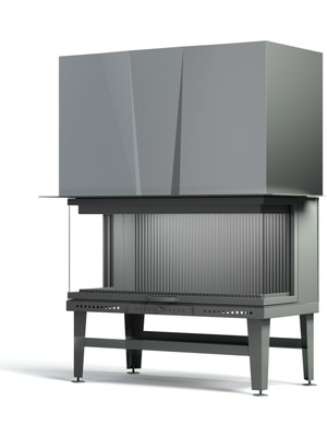 Özgürce U Tipi Asansörlü Şömine Haznesi, 70 Cm, Modern ve Şık Tasarım