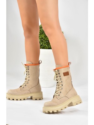 Fox Shoes Vizon Süet Kadın Bot L973916002