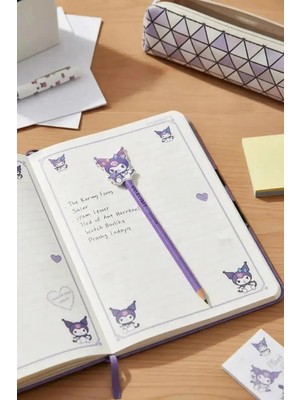 Miniso Sanrio Lisanslı Kuromi Kalem ve Silgi Seti