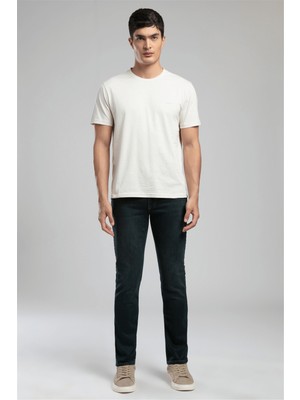 Lee Cooper Jagger Erkek Slım Straıght Dar Kesim Normal Bel Düz Paça Jean Pantolon Mavi