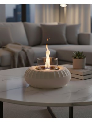 Özgürce Şömine Aytaşı, Masaüstü Bioethanol, Sıcak ve Şık Dekorasyon Parçası