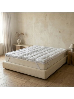 %100 Pamuk Yün 4 Mevsim 2'ye Ayrılabilen Topper 180x200 cm - Nature Pro Comfort Serisi