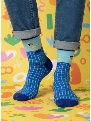 Baff Banyo Desenli Çorap 39-42