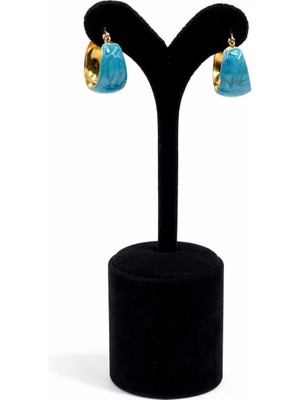 Pangu Lak Kaplama Mineli Halka Küpe