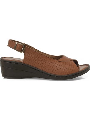 Polaris 5 Nokta 105809.Z6FX Taba Kadın Comfort Sandalet