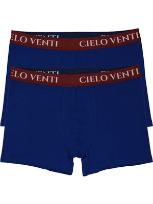 Cielo Venti Night Collection | 2'li Organik Pamuk Erkek Boxer