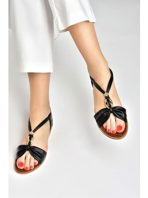 Fox Shoes Siyah Günlük Kadın Sandalet M258313509