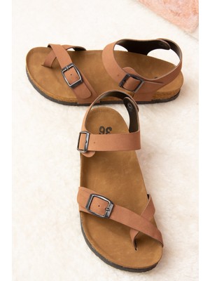 Fox Shoes Taba Kadın Sandalet H777786002