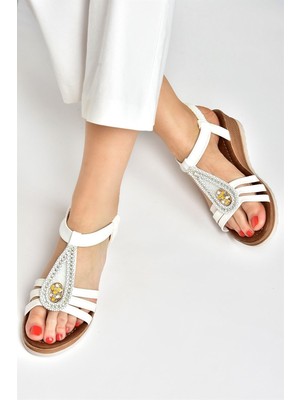 Fox Shoes Beyaz Günlük Kadın Sandalet M258313709