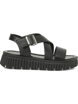 Butigo 26S-358 6fx Siyah Kadın Kalın Taban Sandalet