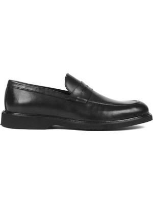 Celal Gültekin Erkek Siyah Deri Loafer