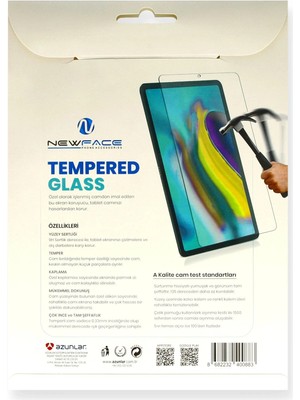 isiltikidsmoda Newface Huawei Honor Pad 8 12 Tablet Cam Ekran Koruyucu
