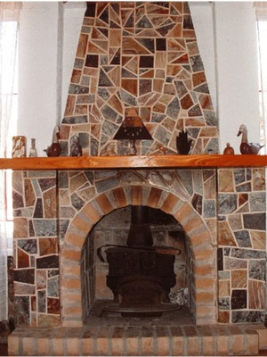 Özgürce Dekoratif Doğal Ahşap Şömine Üstü Raf 170X15X7-8 Gizli Aparatlı