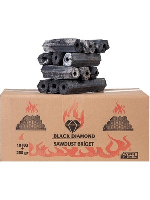 Özgürce Kömür 10KG, Briket Taş, Fırın ve Mangal Için Ideal, Yüksek Kalite