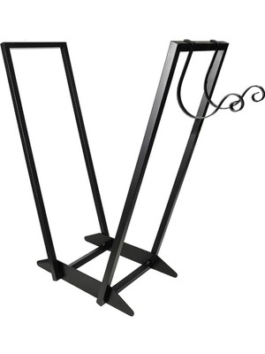 Özgürce Şömine Yanı Metal Odunluk, Dekoratif ve Işlevsel Tasarım