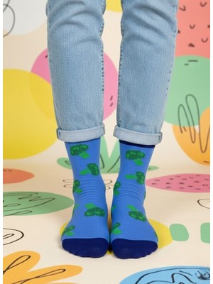 Baff Brokoli  Desenli Çorap 39-42