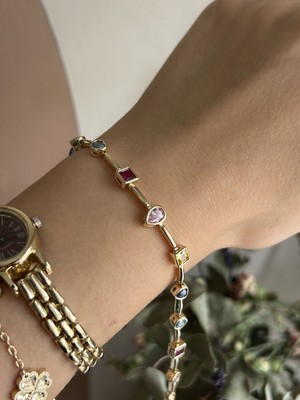 Lavanderopa Renkli Çelik Bileklik