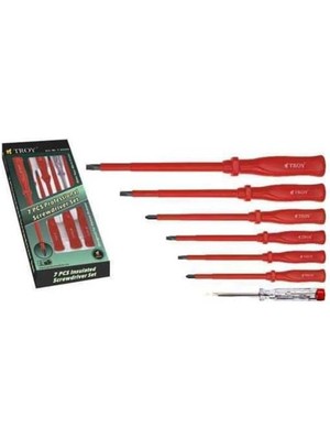 Özgürce 7 Parça Izoleli Tornavida Seti, Güçlü ve Dayanıklı Çelik Malzeme