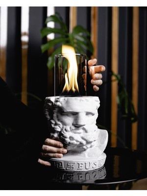 Özgürce Şömine Tarzında Şık ve Şık Ahşap Tasarım Masaüstü Dekorasyon