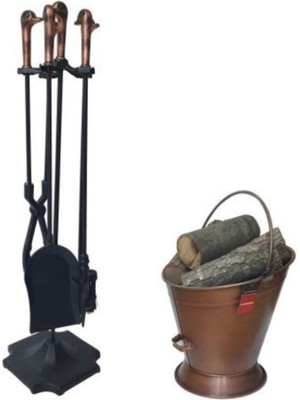 Özgürce Şömine Maşa ve Odunluk Seti, Pratik ve Şık Kullanım Için Tasarlandı