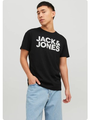Jack & Jones Jack&jones 12151955 Kısa Kol Jack&jones Yazılı