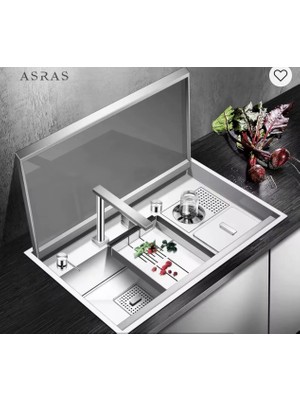 Gürtuz Akıllı Ultrasonik Kapaklı Eviye – Ev, Işyeri ve Otel Kullanımına Uygun