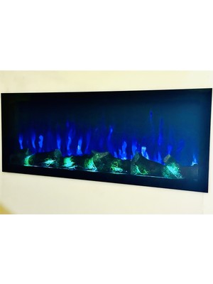 Özgürce Dekoratif Şömine Bluetooth Kumanda Çıtırtılı 100X35X16 cm