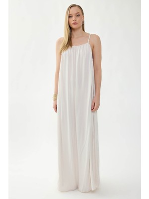 Vitrin Ip Askılı Uzun Elbise