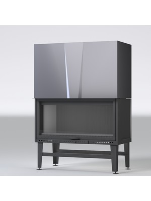 Özgürce Düz Şömine Haznesi, Asansörlü, 170 Cm, Şık ve Kullanışlı Tasarım