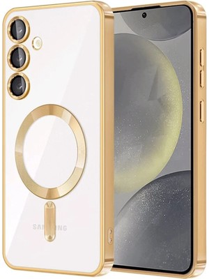 isiltikidsmoda Newface Samsung Galaxy S24 Kılıf Kross Magneticsafe Kapak - Gold