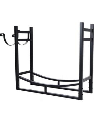 Özgürce Şömine Aksesuarları Odunluk ve Odun Kovası Seti