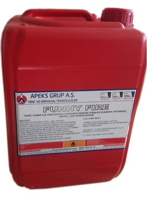 Özgürce Şömine Yakıtı, Bioethanol, Bacasız, 10 L, Temiz ve Güvenli Isıtma