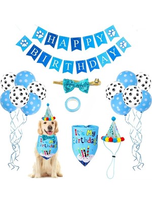 Köpekler Için Doğum Günü Partisi Seti