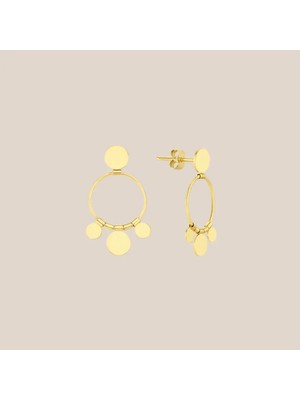 Altıntaş Pullu Halka Altın Küpe