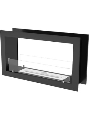 Özgürce 100CM Çift Taraflı Modern Bioetanol Şömine, Şık ve Fonksiyonel Tasarım