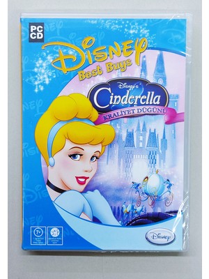 Disney Cinderella Kraliyet Düğünü Parti Bilgisayar Oyunu PC CD İngilizce Tek Oyuncu Desteği