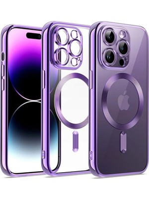 isiltikidsmoda Newface iPhone 12 Pro Kılıf Kross Magneticsafe Kapak - Mor