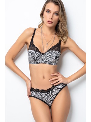 Miorre Push-Up Dolgulu Dantel Detaylı Sütyen Takım
