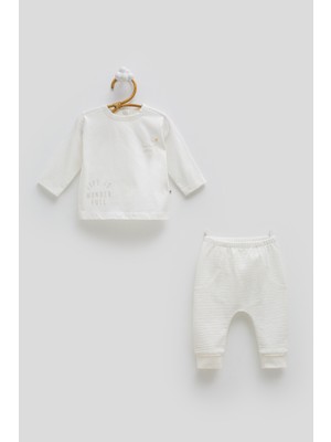 Caramell 0-12 Ay Arası Jungle Friends Ikili Takım - Ekru